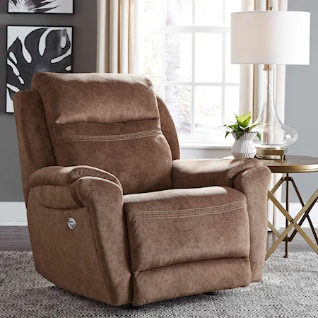 Rocker Recliner with Pillow Arms